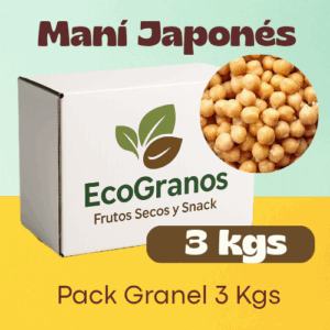 3 kgs MANI JAPON脡S NATURAL GRANEL