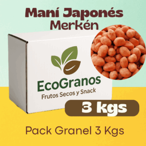 3 kgs MANÍ JAPONÉS MERKÉN GRANEL