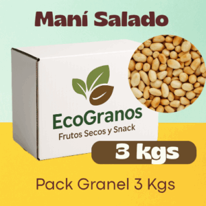 3 kgs MANI TOSTADO SALADO GRANEL