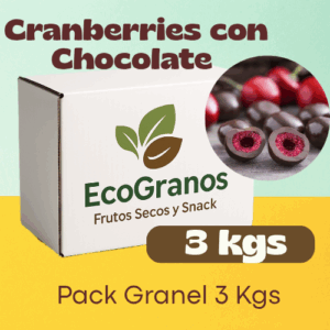 🍒3 kgs CRANBERRIES CHOCOLATE GRANEL